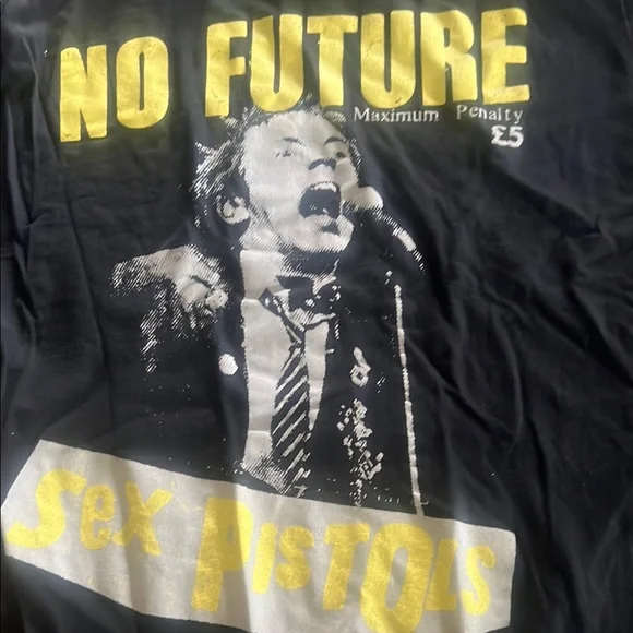 Black and Yellow Punk Rock Short Sleeve Tee - Picture 3 of 5